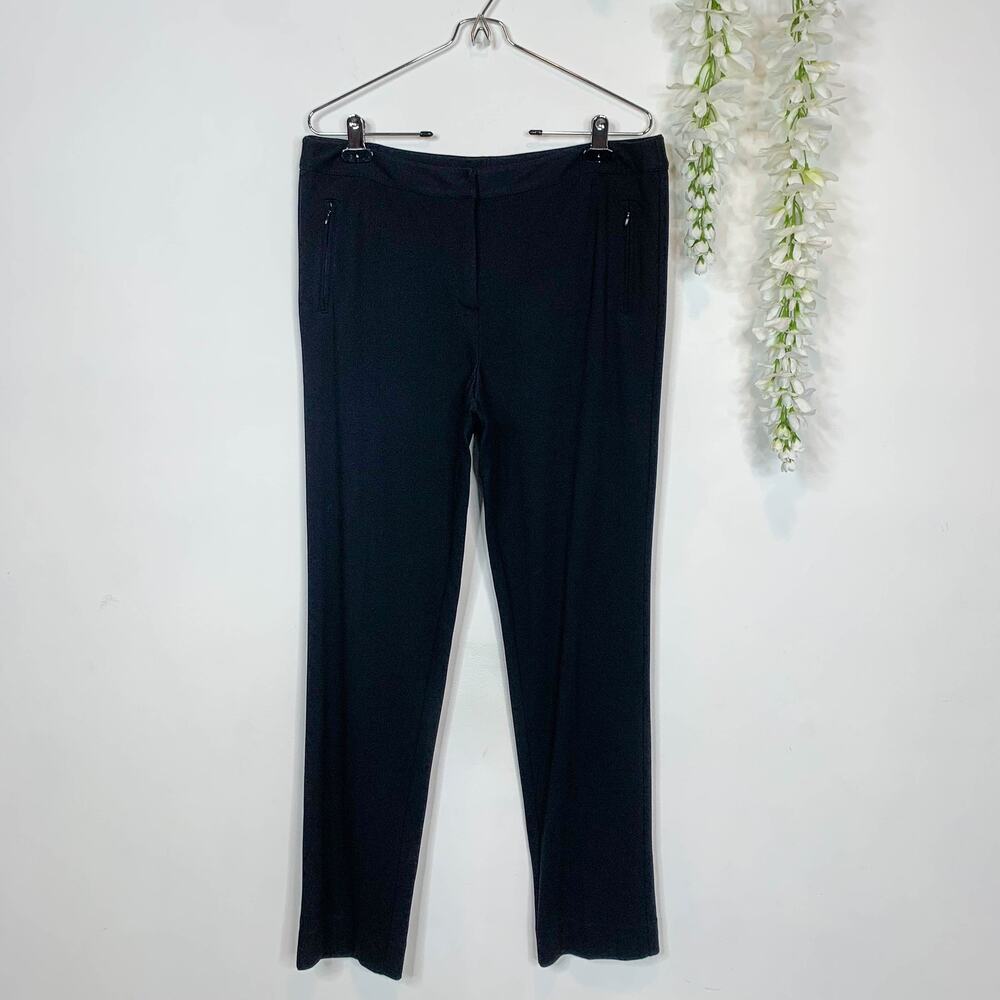 CARLISLE classic black pants tapered leg work from home office corporate 3148
